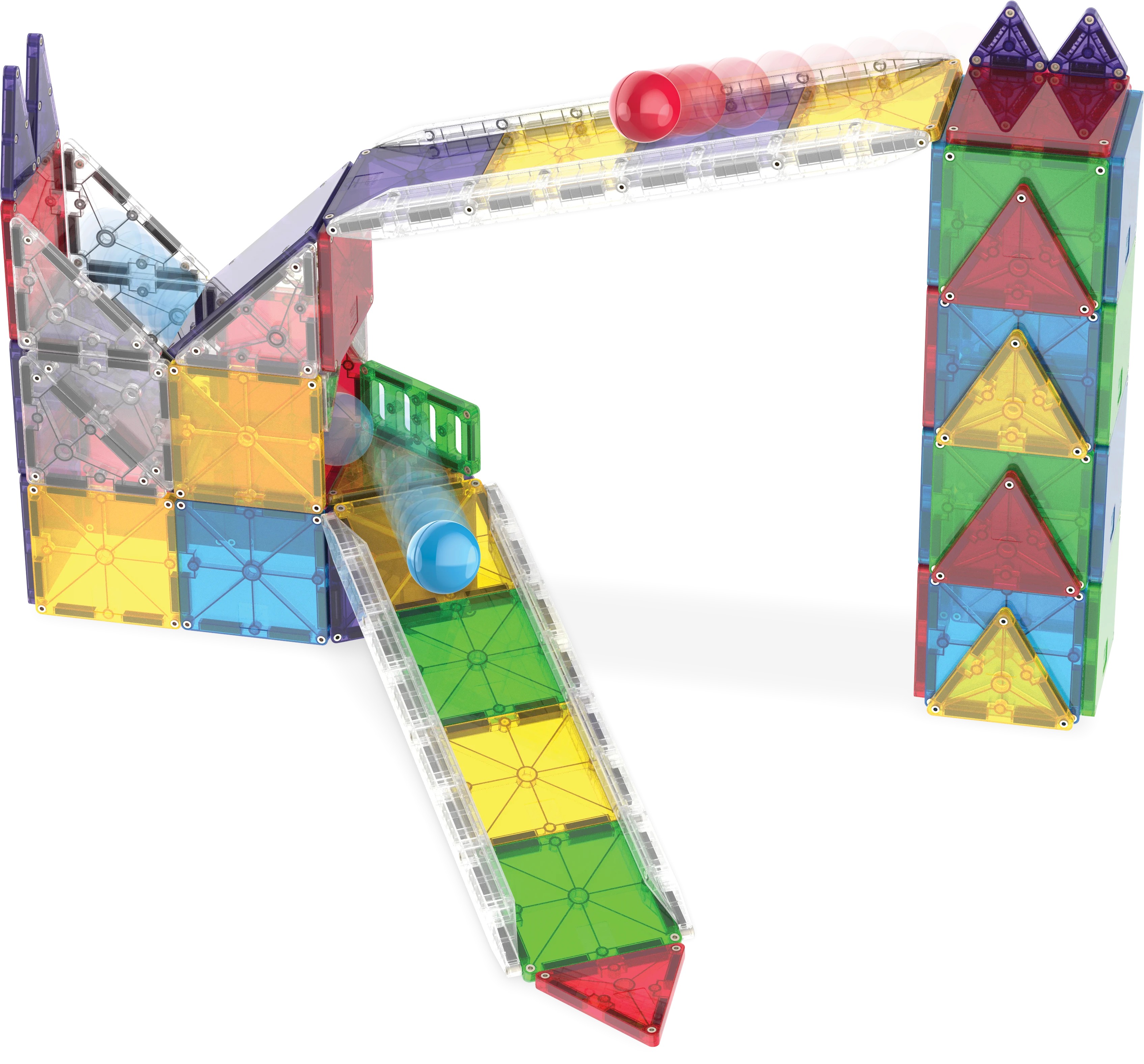 Magna-Tiles - Rail Racers Deluxe - 90 Parça