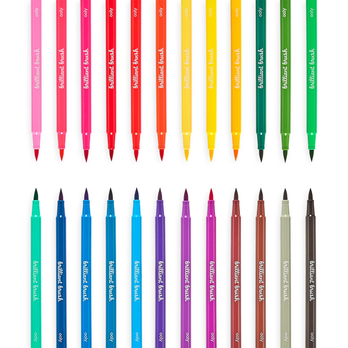 Ooly Brilliant Brush Fırça Uçlu 24'lü Keçeli Kalem