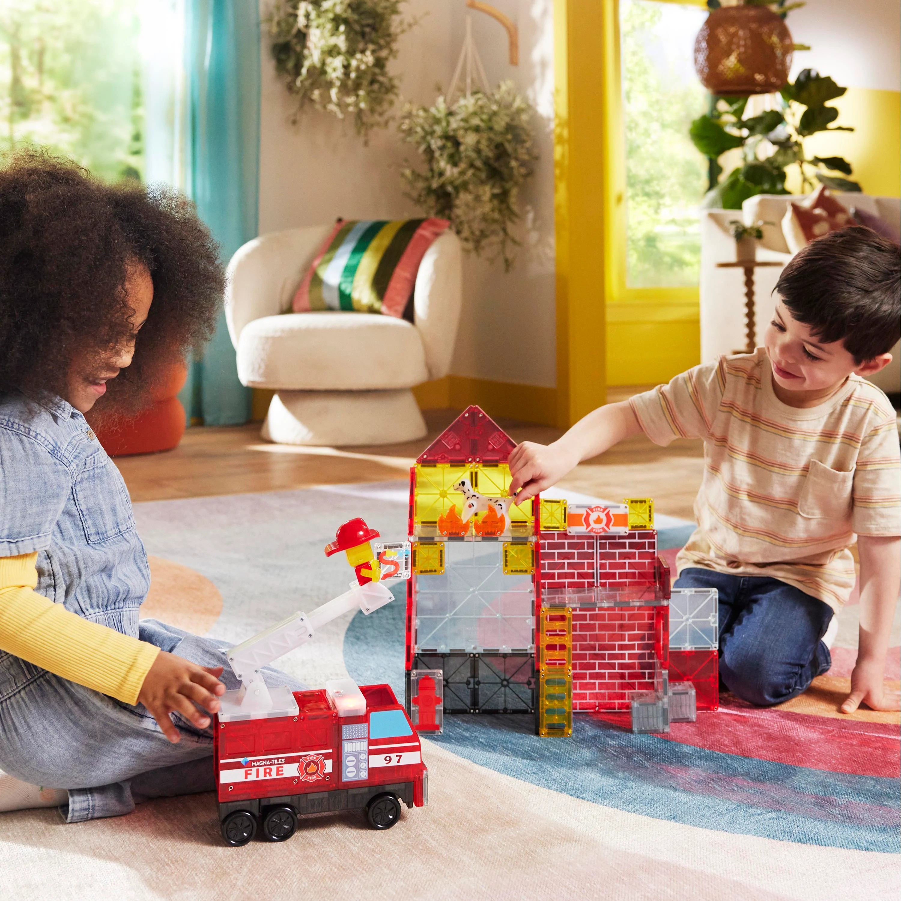 Magna-Tiles - Fire Station -İtfaiye - 50 Parça