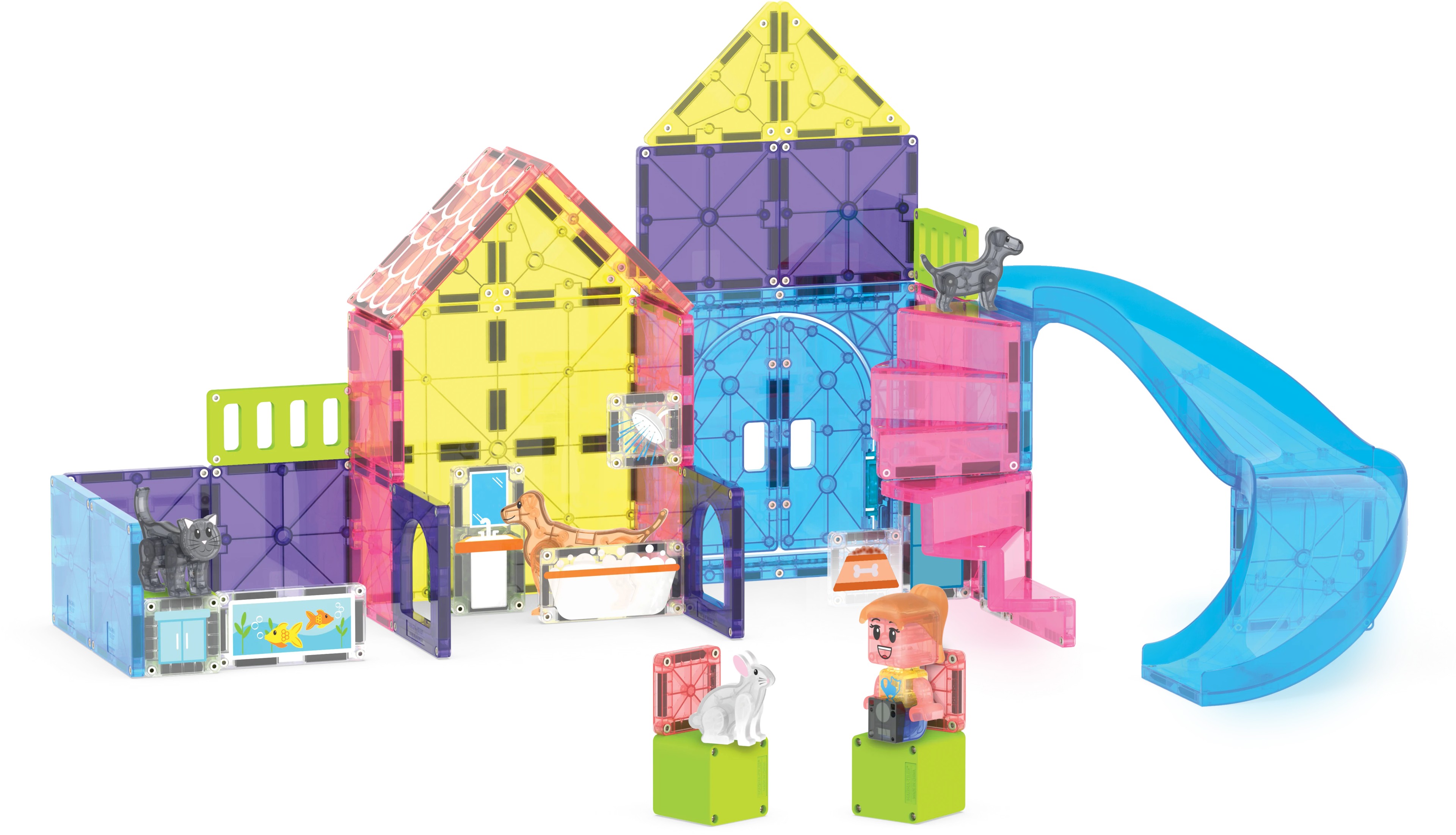 Magna-Tiles - Pet Playhouse - 50 Parça