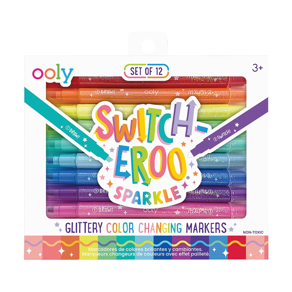 Ooly Switch-eroo Glitter Sparkle Renk Değiştiren 12’li Keçeli Kalem