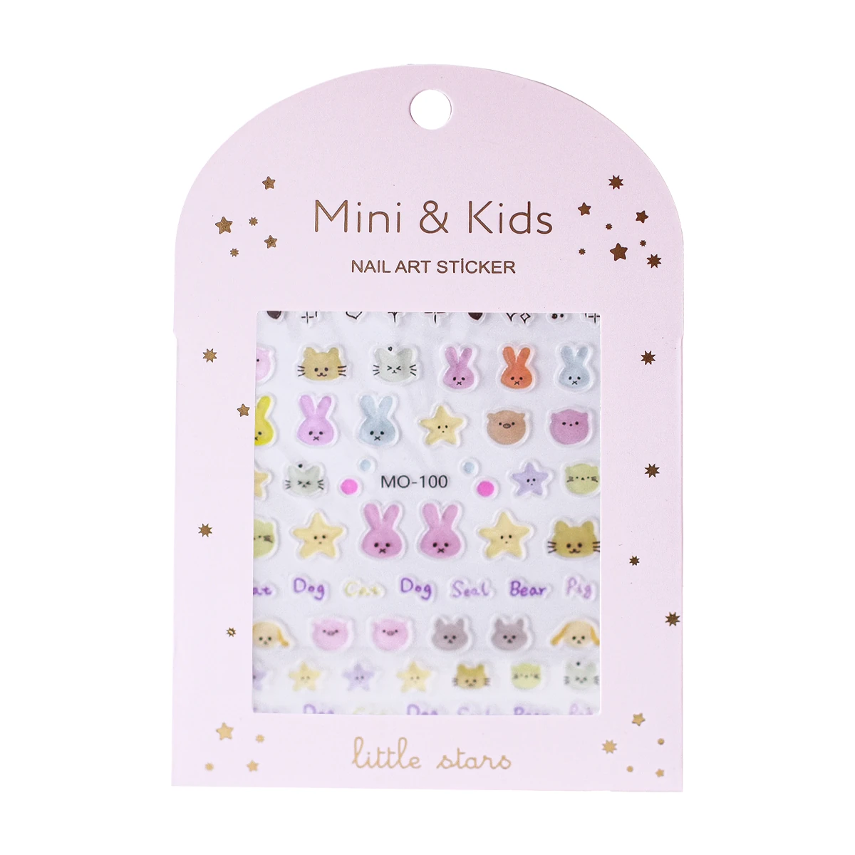 Mini & Kids Çocuk Tırnak Sticker - Kedi & Yıldız