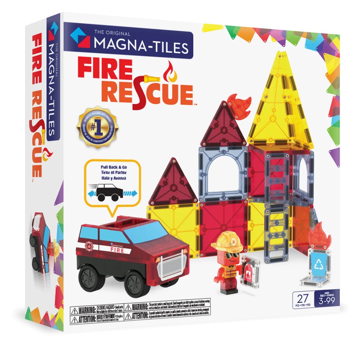 Magna-Tiles - Fire Rescue - 27 Parça