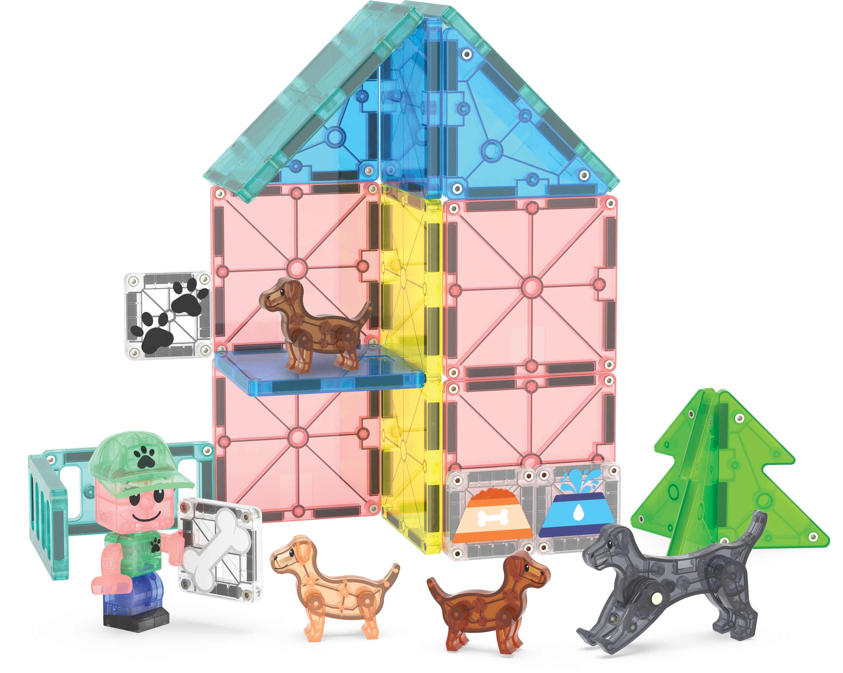 Magna-Tiles - Puppy Park - 27 Parça