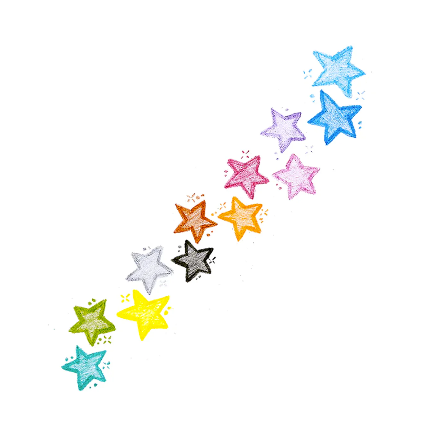 Ooly Stack of Stars 12 Renkli Boya Kalemi