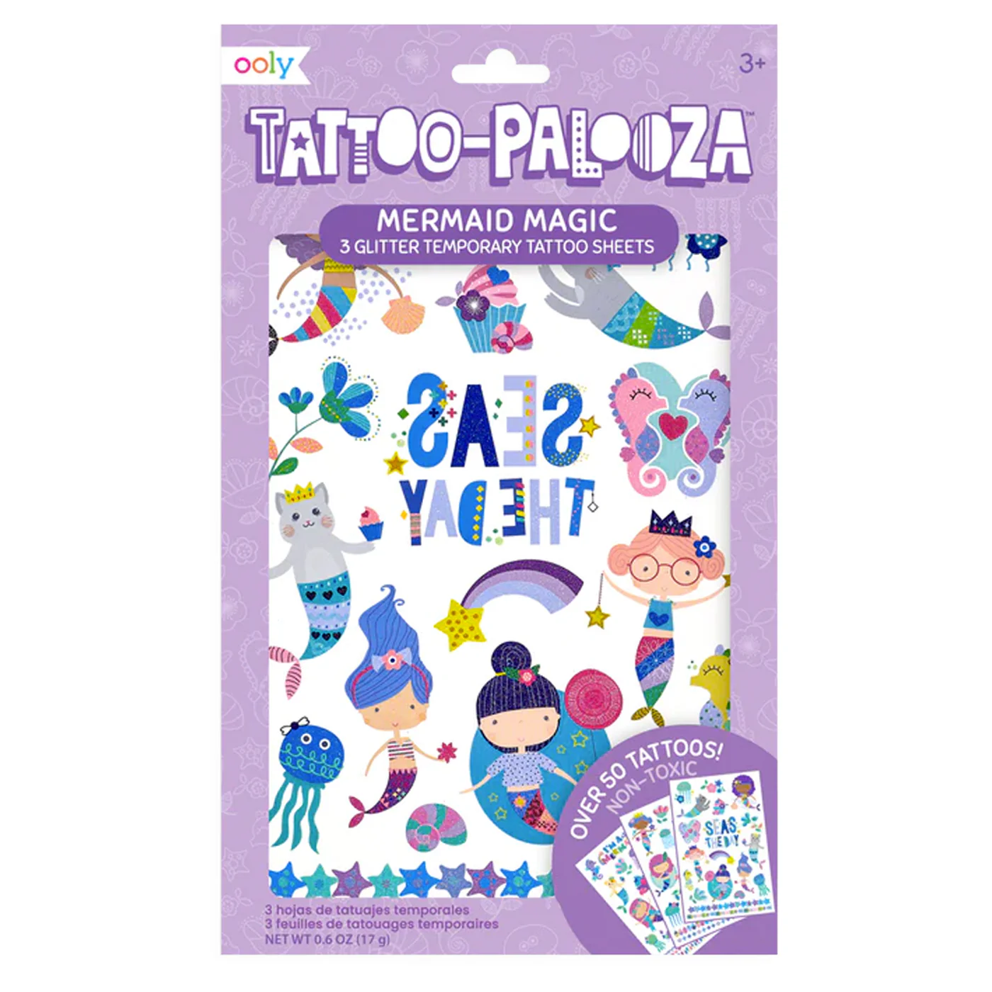 Ooly Tattoo Palooza Geçici Dövme Seti - Mermaid Magic