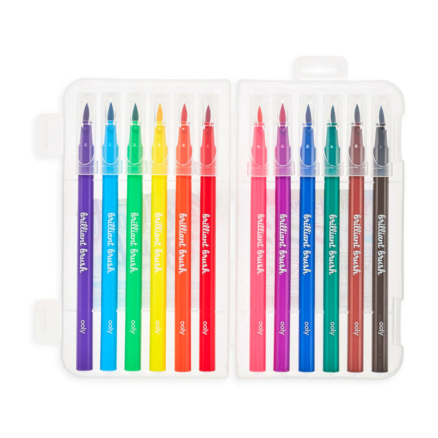 Ooly Brilliant Brush Fırça Uçlu 12'li Keçeli Kalem