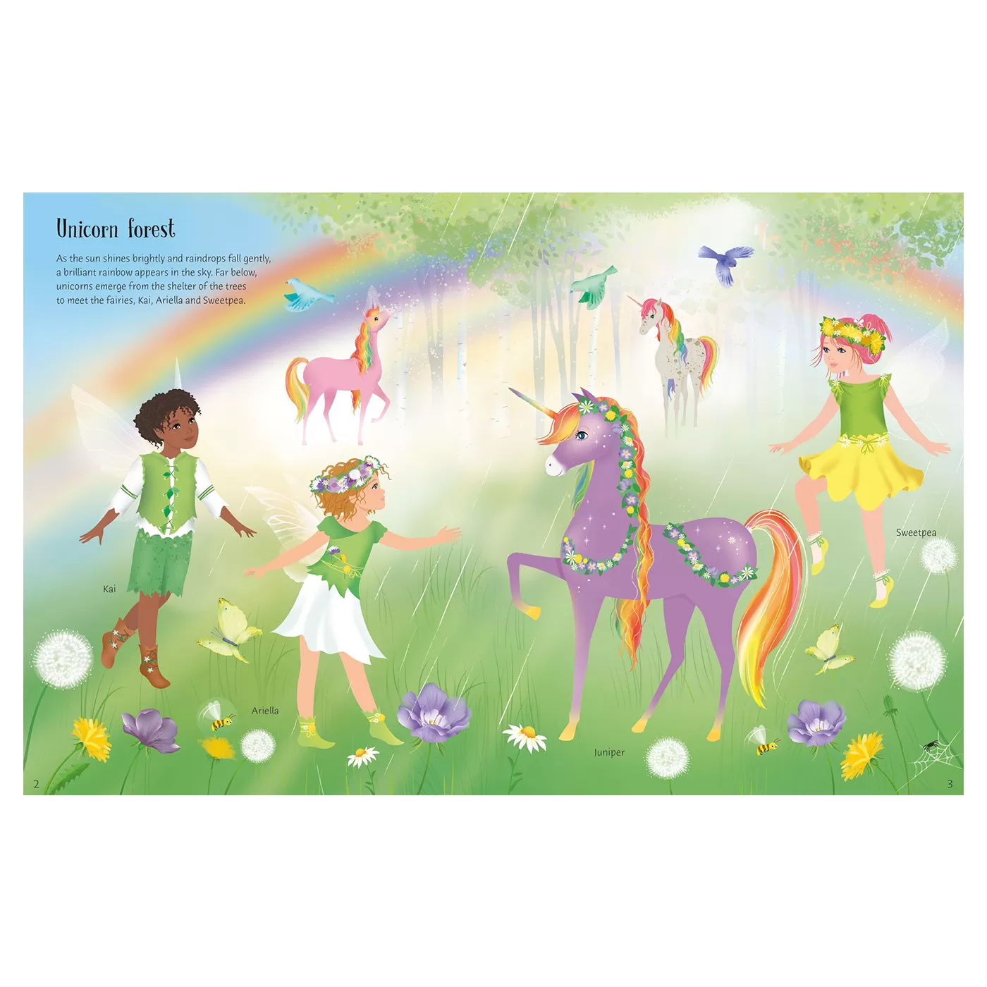 Sticker Dolly Dressing Rainbow Unicorns