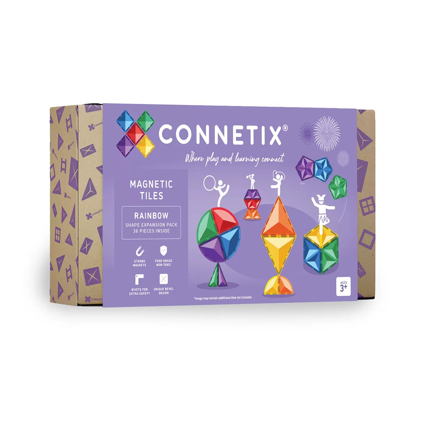 Connetix - Rainbow Shape Expansion Set - 36 Parça