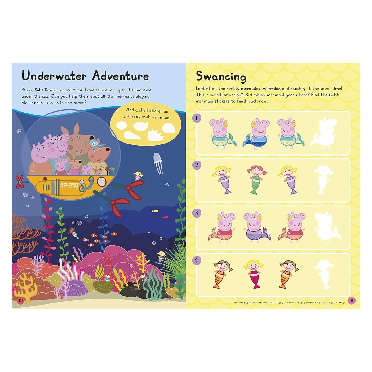 Peppa Pig: Mermaids, Unicorns And Dragons Sticker Activity Book