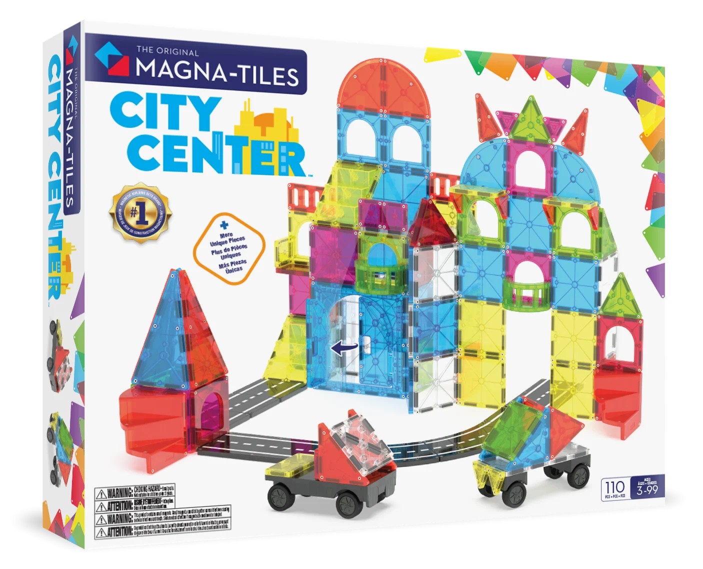 Magna-Tiles - City Center - 110 Parça