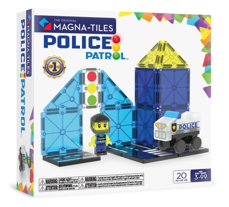 Magnta-Tiles - Police Patrol - 20 Parça