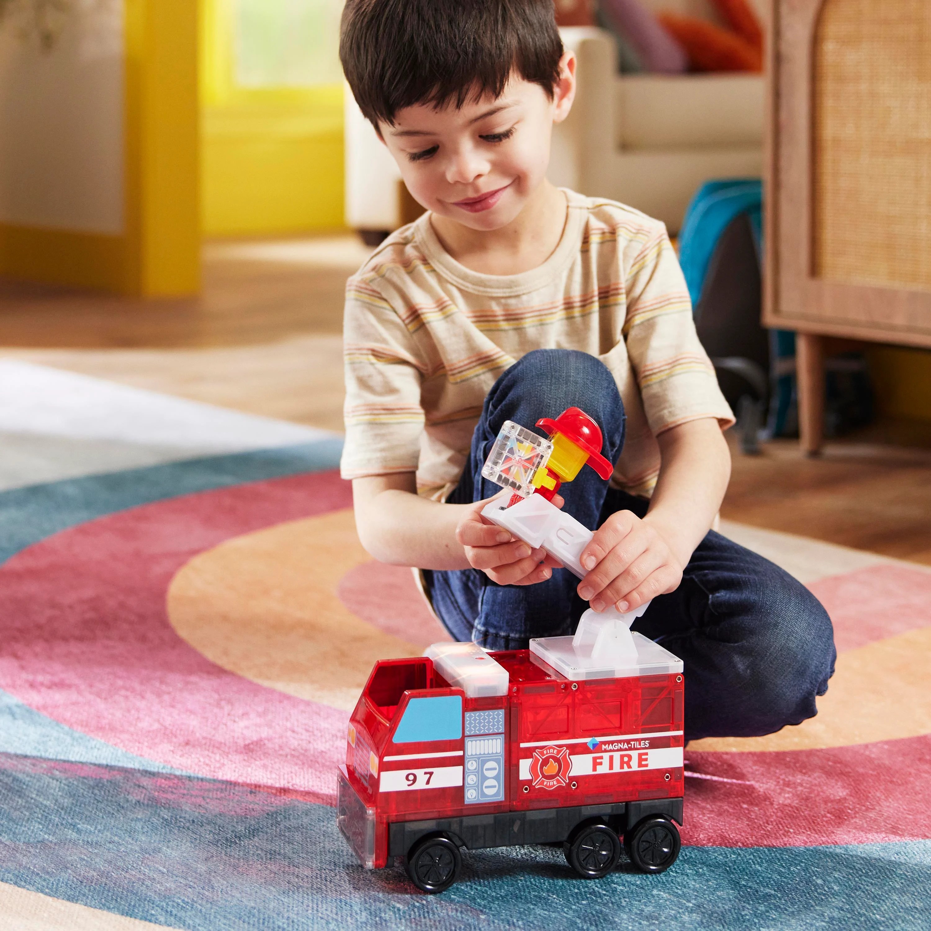 Magna-Tiles - Fire Station -İtfaiye - 50 Parça