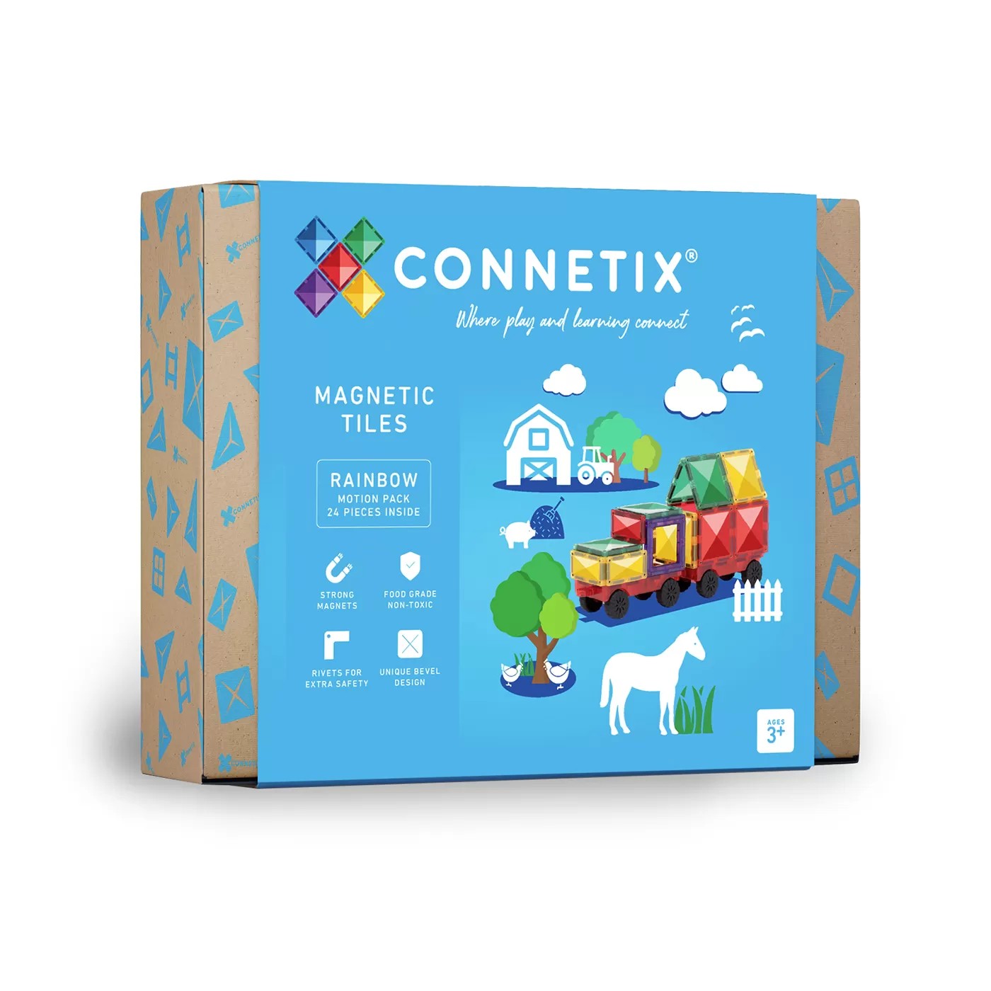Connetix - Rainbow Motion Set - 24 Parça