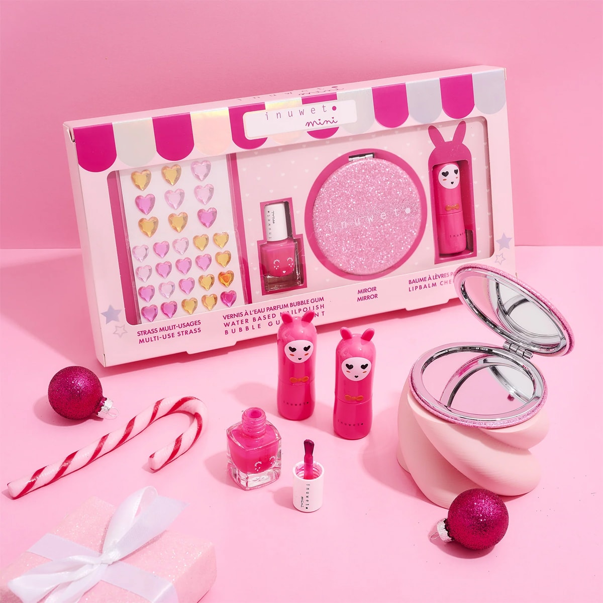 Inuwet Glitter Pink Kozmetik ve Cilt Bakım Hediye Seti