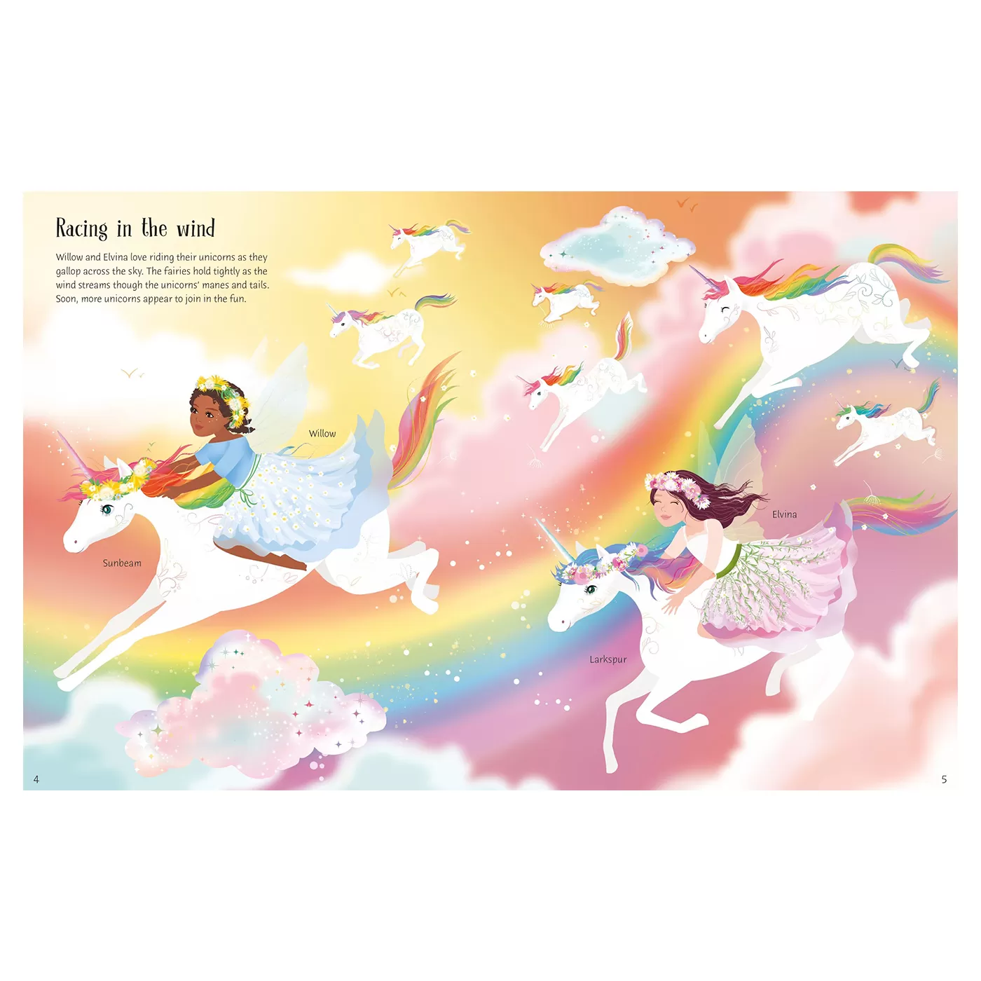 Sticker Dolly Dressing Rainbow Unicorns