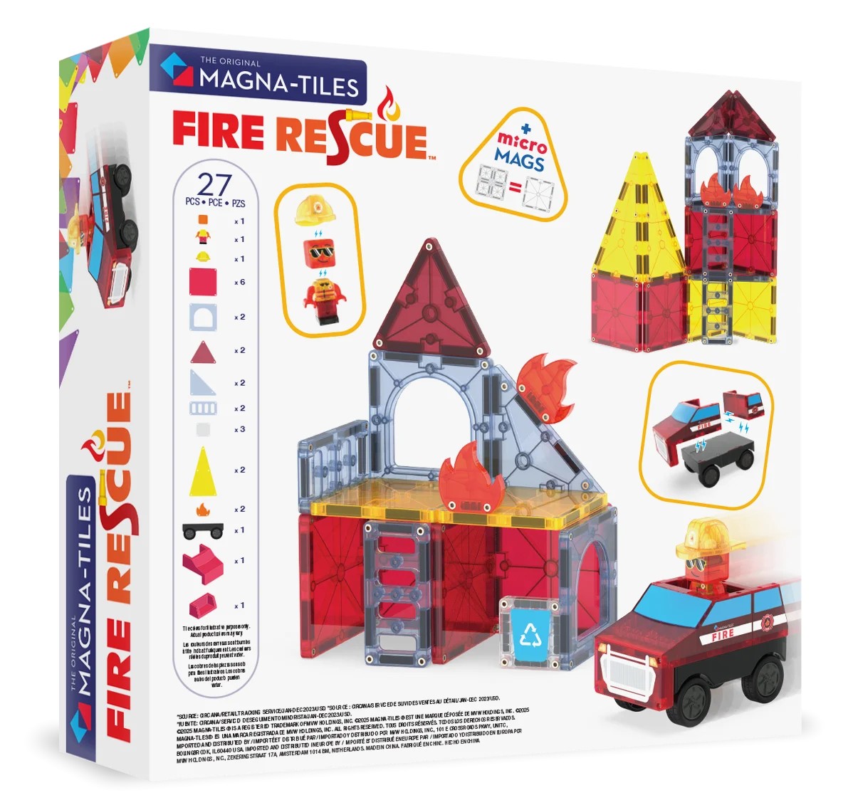 Magna-Tiles - Fire Rescue - 27 Parça