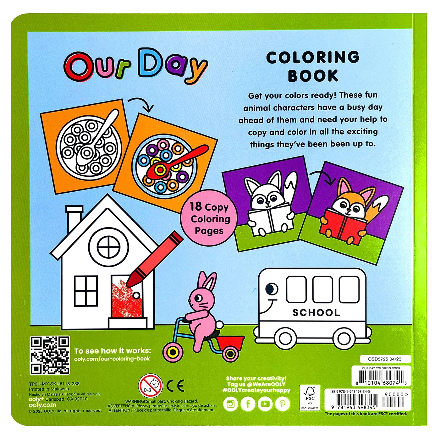 Ooly Boyama Kitabı - Our Day