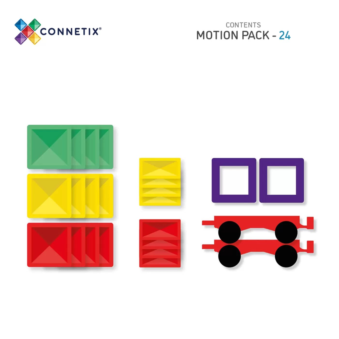 Connetix - Rainbow Motion Set - 24 Parça