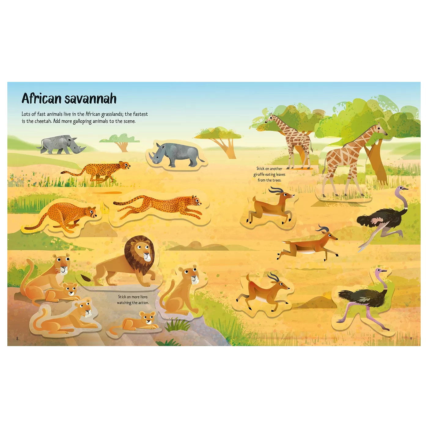 First Sticker Book Wild Animals