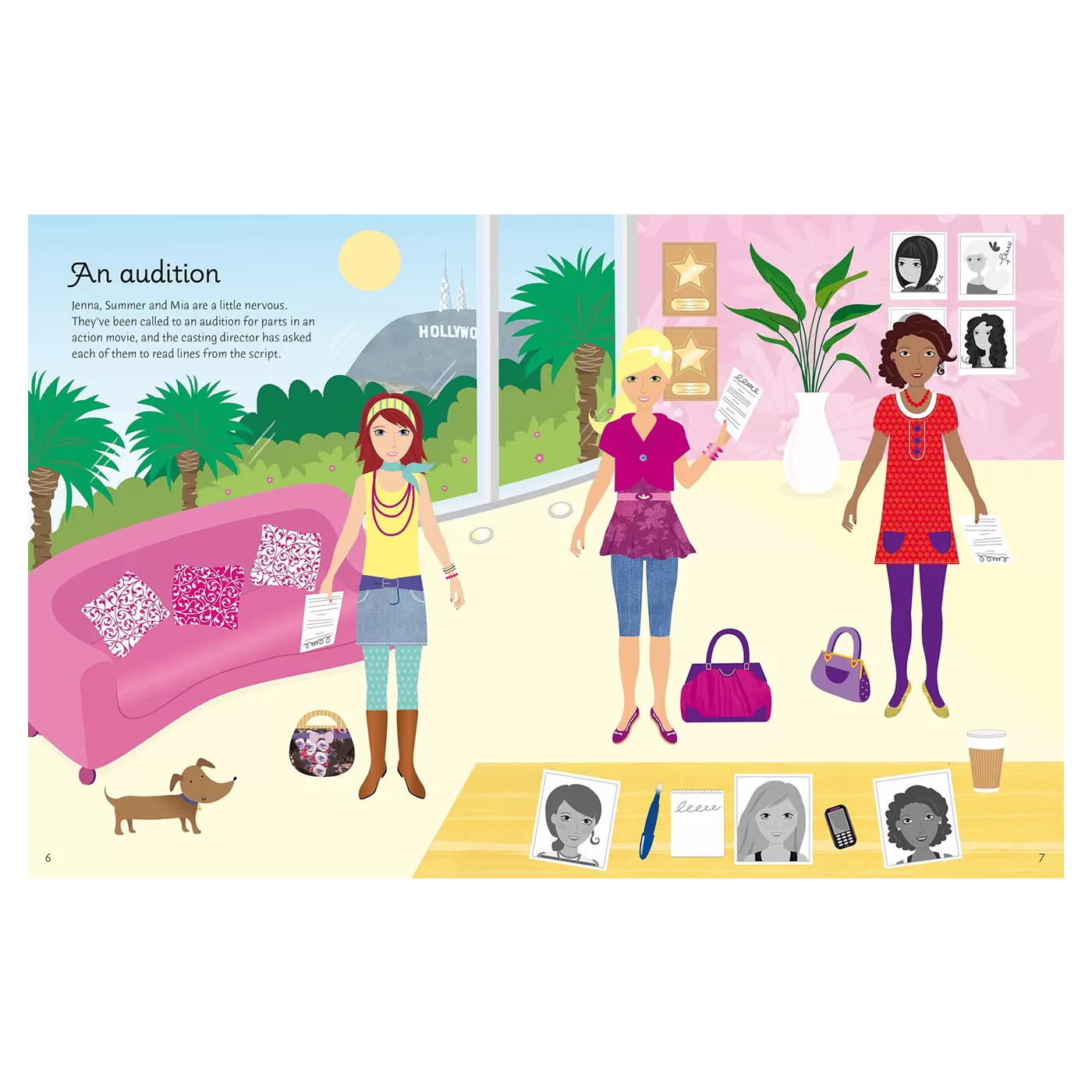 Sticker Dolly Dressing Movie Stars