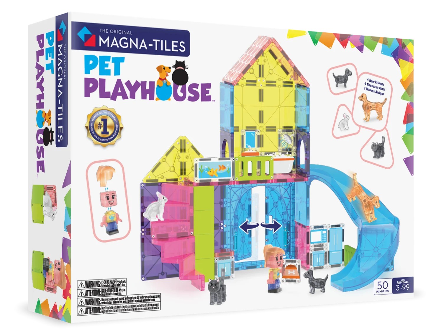 Magna-Tiles - Pet Playhouse - 50 Parça