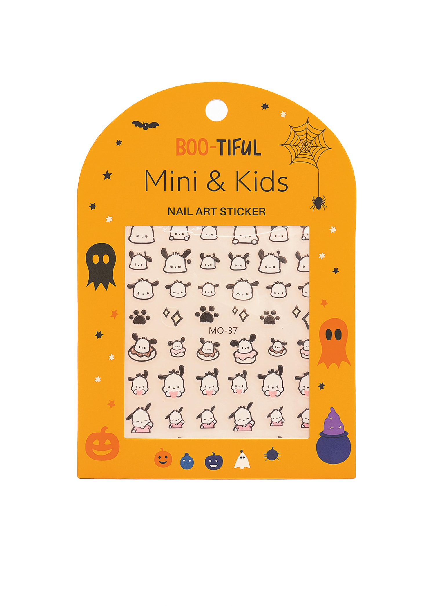 Mini & Kids Nail Sticker Halloween - Black Dog
