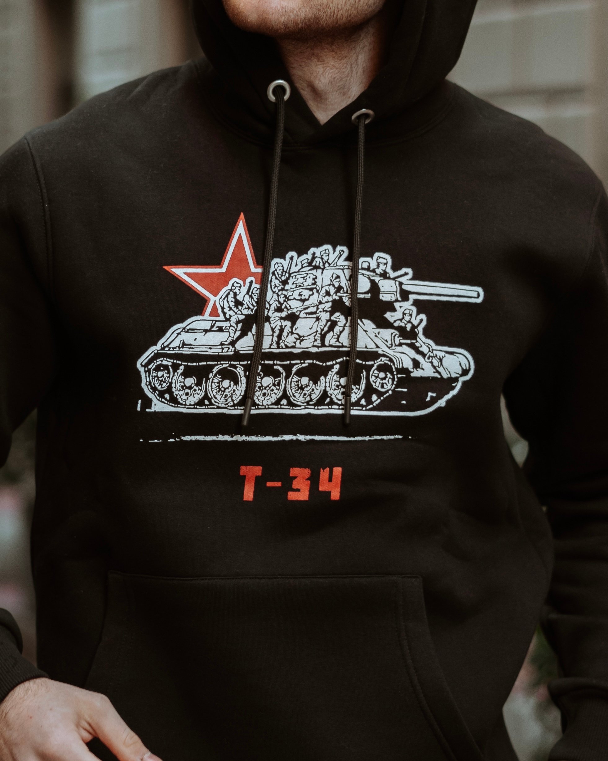 WW2 - SOVYET T-34 TANKI - L BEDEN HOODIE - OUTLET 002