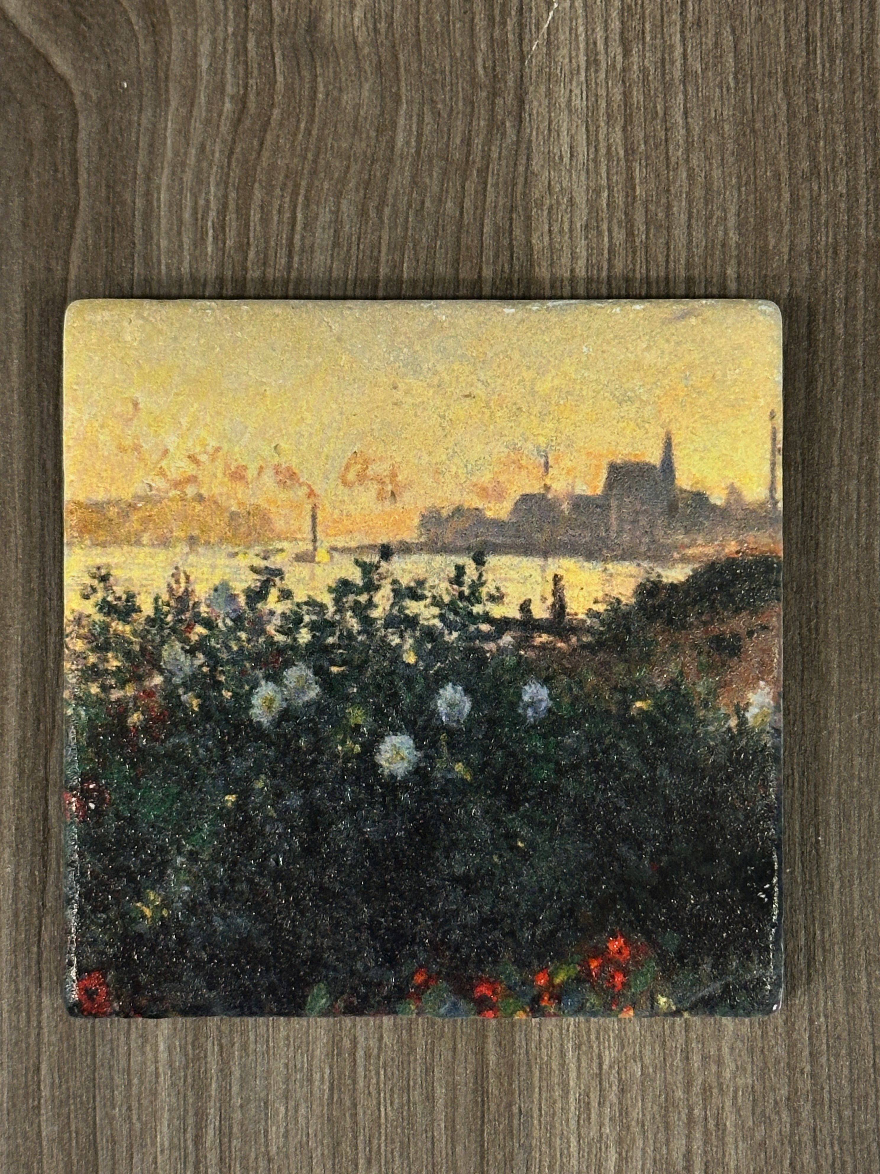 CLAUDE MONET SETİ 3 - DOĞAL TAŞ MASA TABLOSU & BARDAK ALTLIĞI