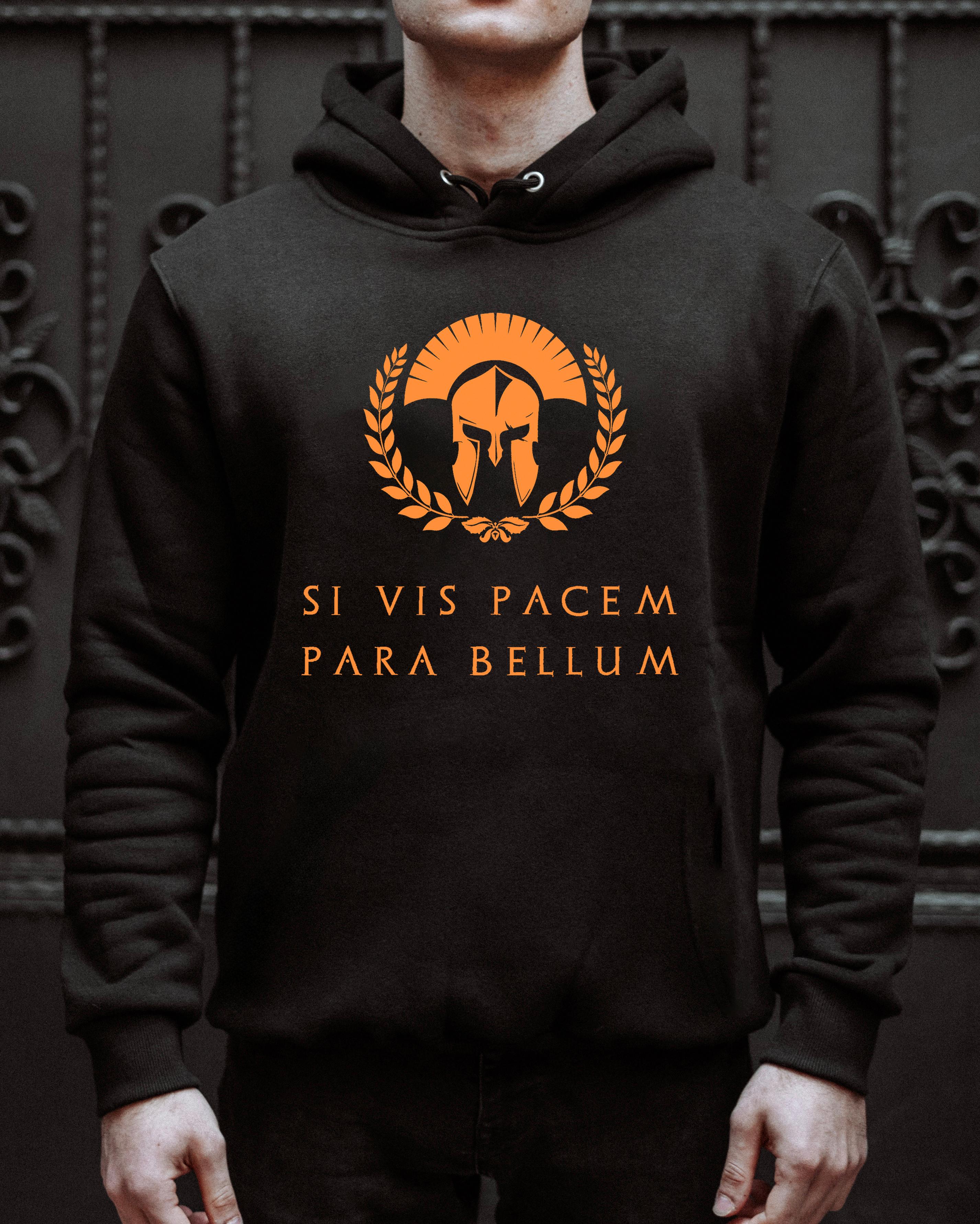 SI VIS PACEM PARA BELLUM - Özel Tasarım Siyah Hoodie