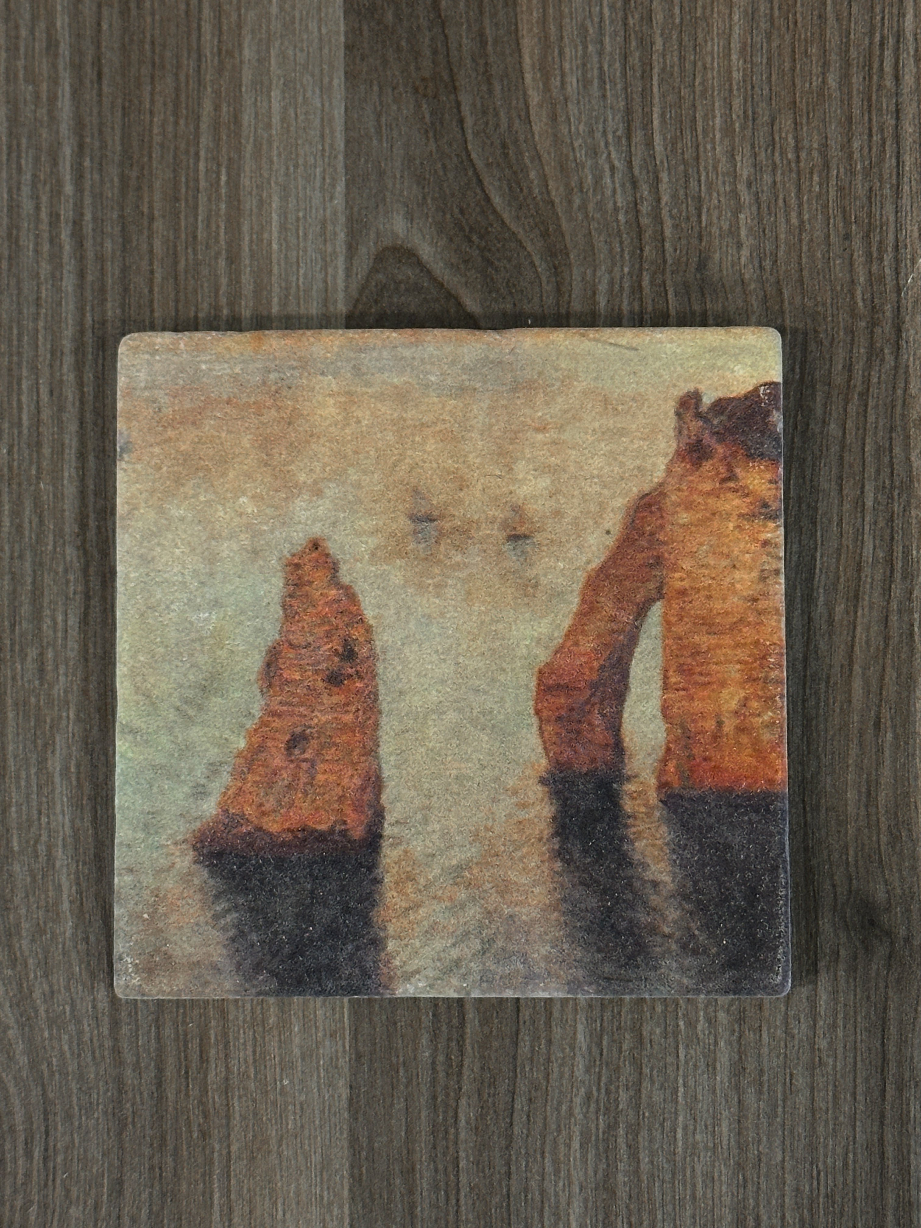 CLAUDE MONET SETİ 3 - DOĞAL TAŞ MASA TABLOSU & BARDAK ALTLIĞI