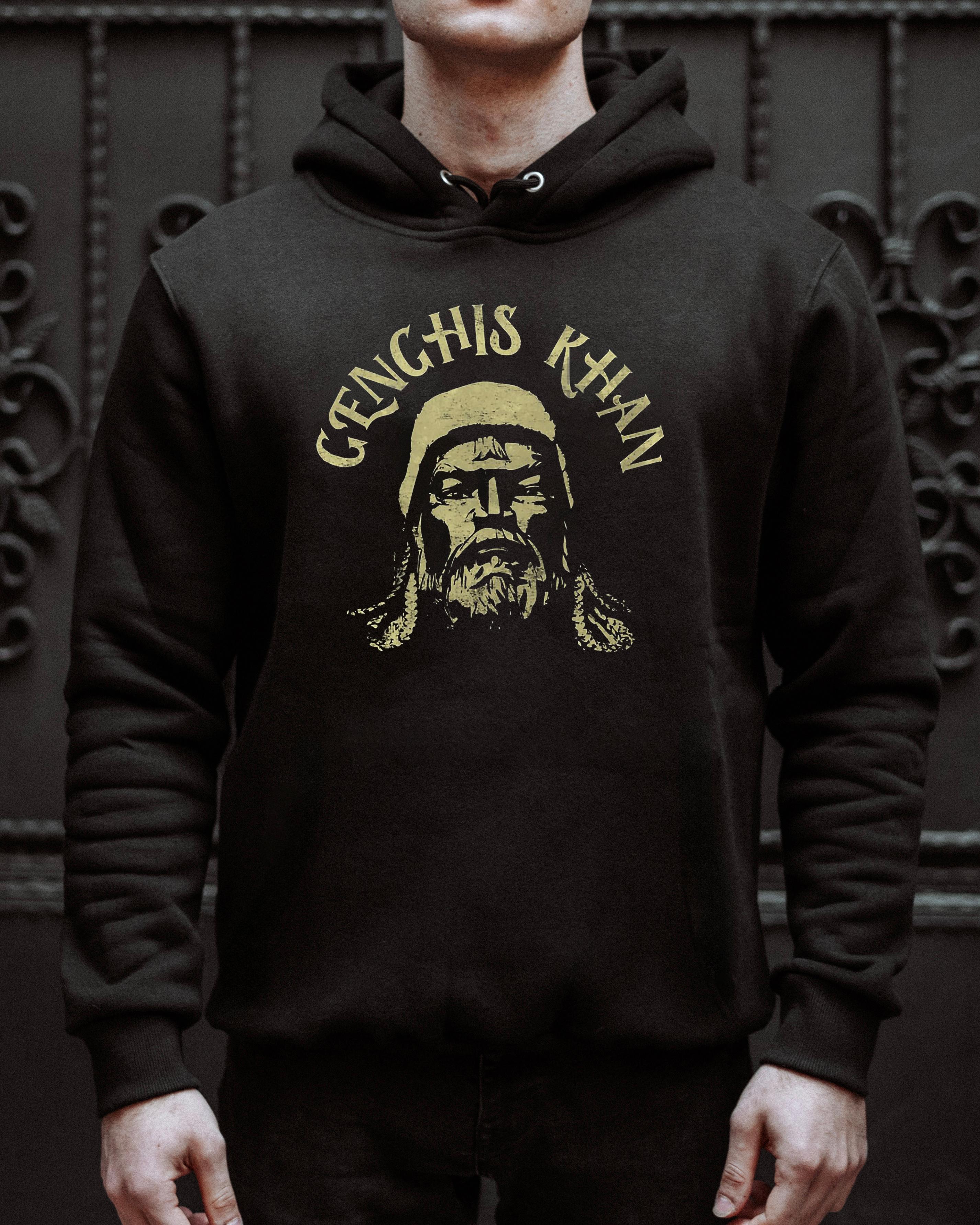 CENGİZ HAN - Özel Tasarım Siyah Hoodie