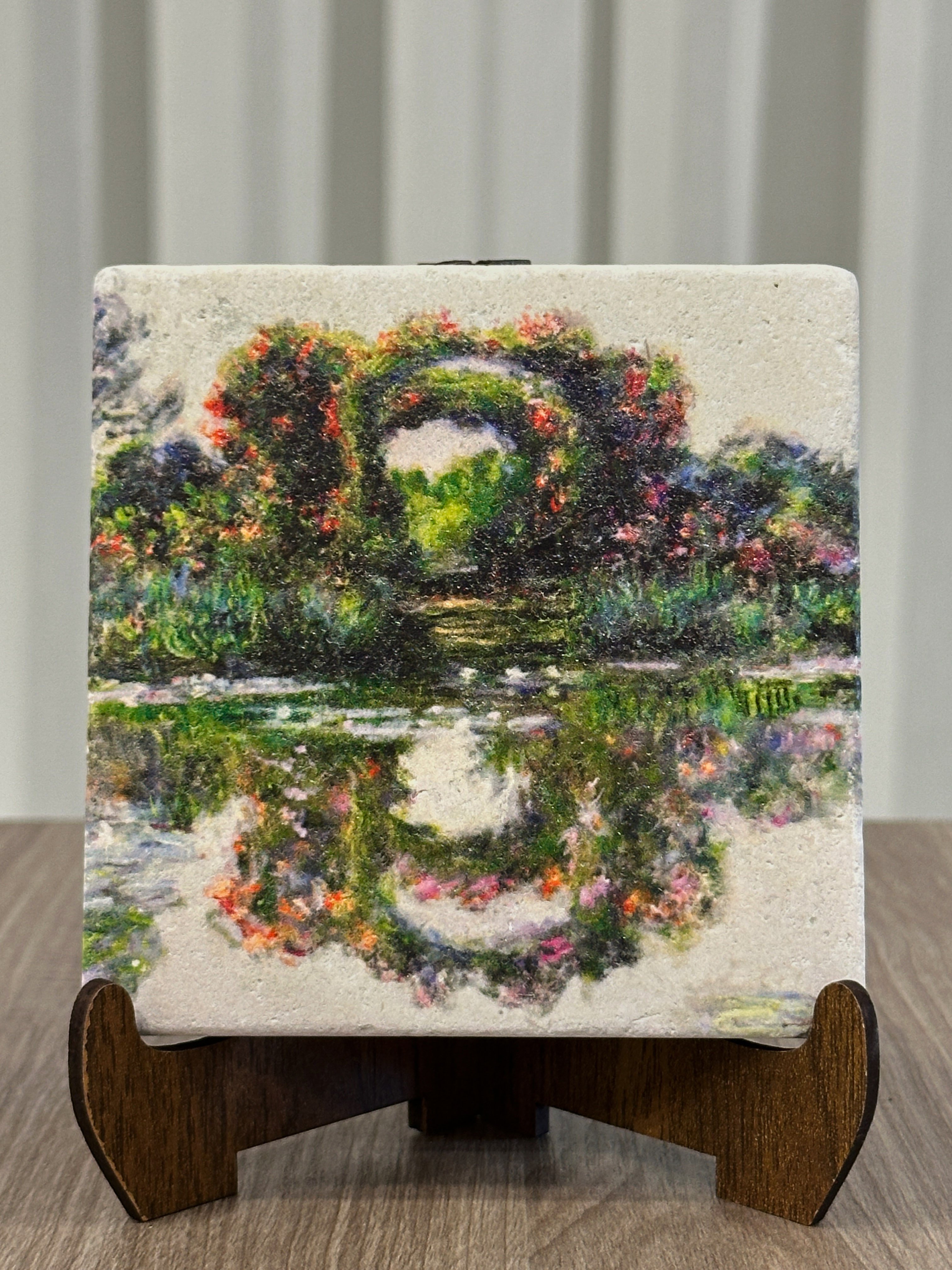 CLAUDE MONET SETİ 3 - DOĞAL TAŞ MASA TABLOSU & BARDAK ALTLIĞI