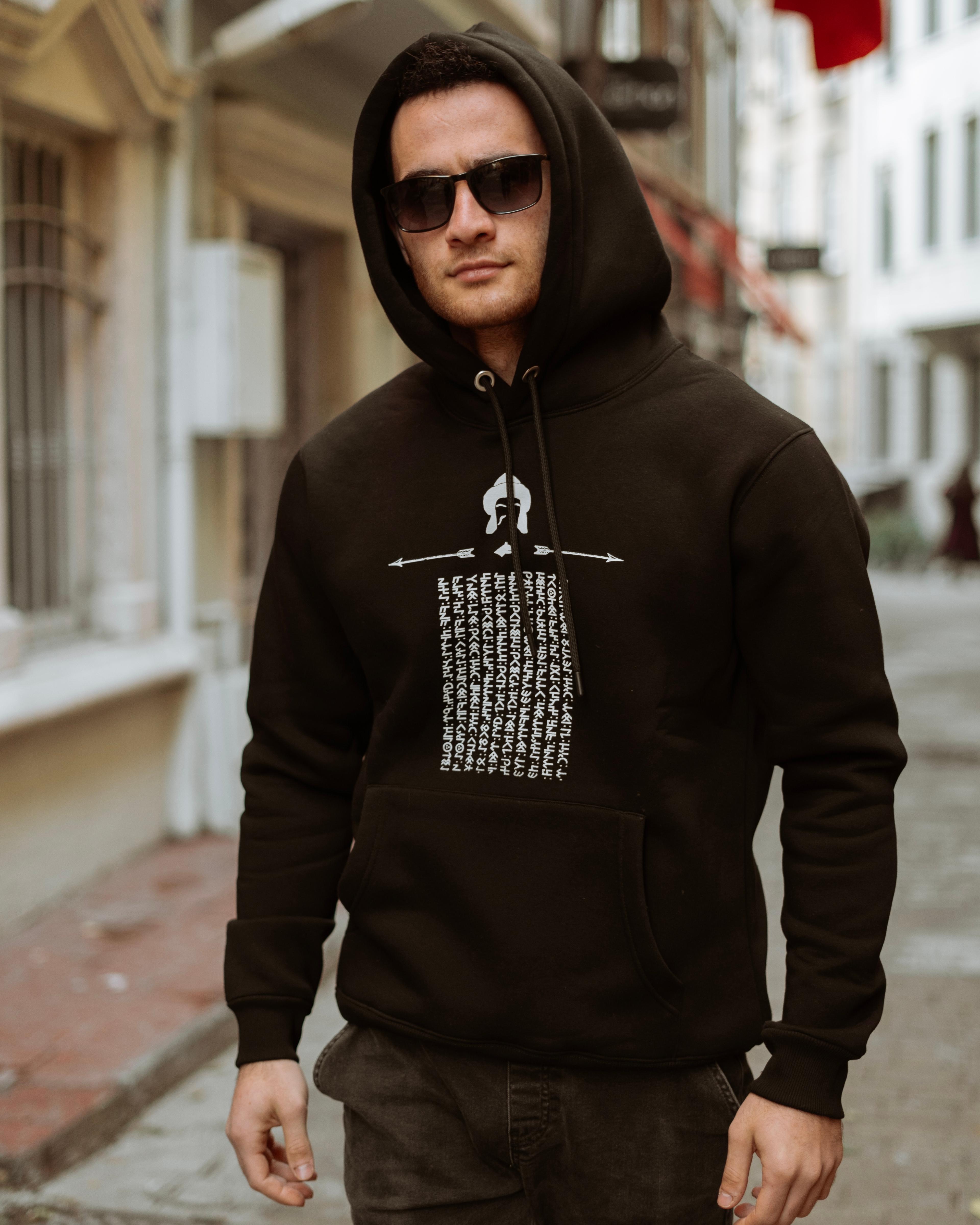 GÖKTÜRKLER - Özel Tasarım Hoodie - Siyah