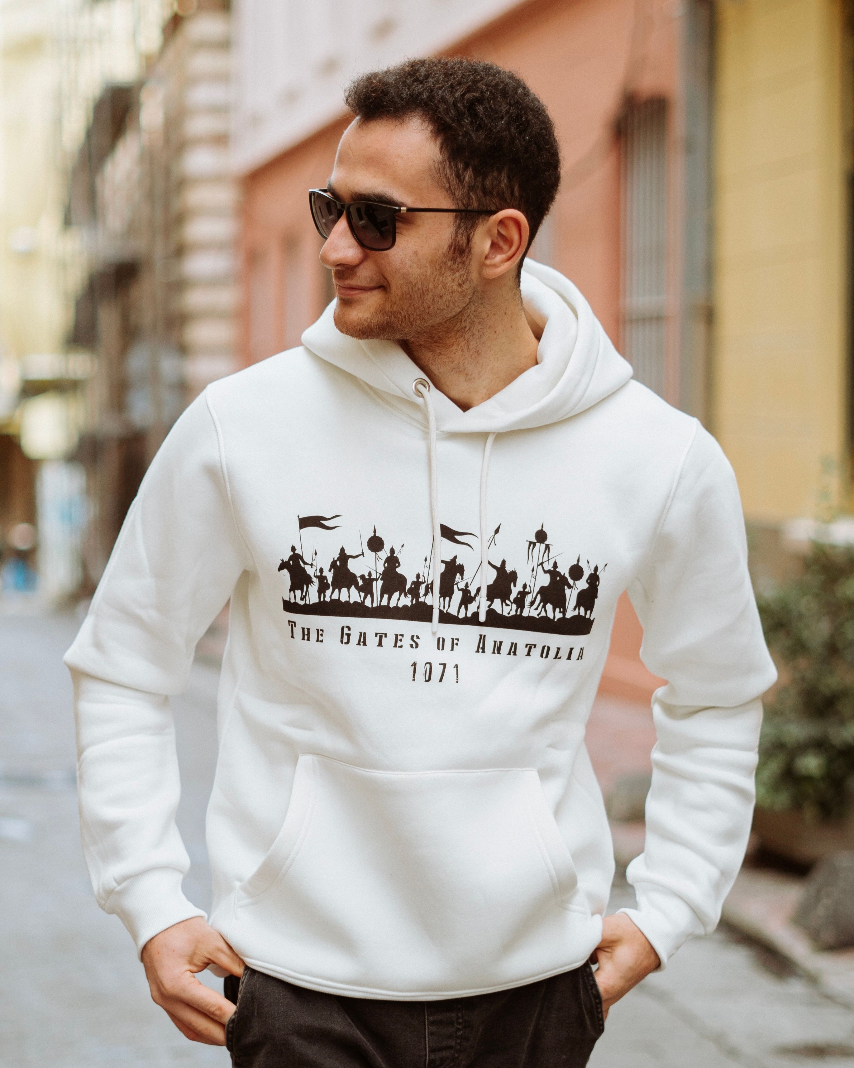 MALAZGİRT 1071 - Özel Tasarım Ekru Hoodie