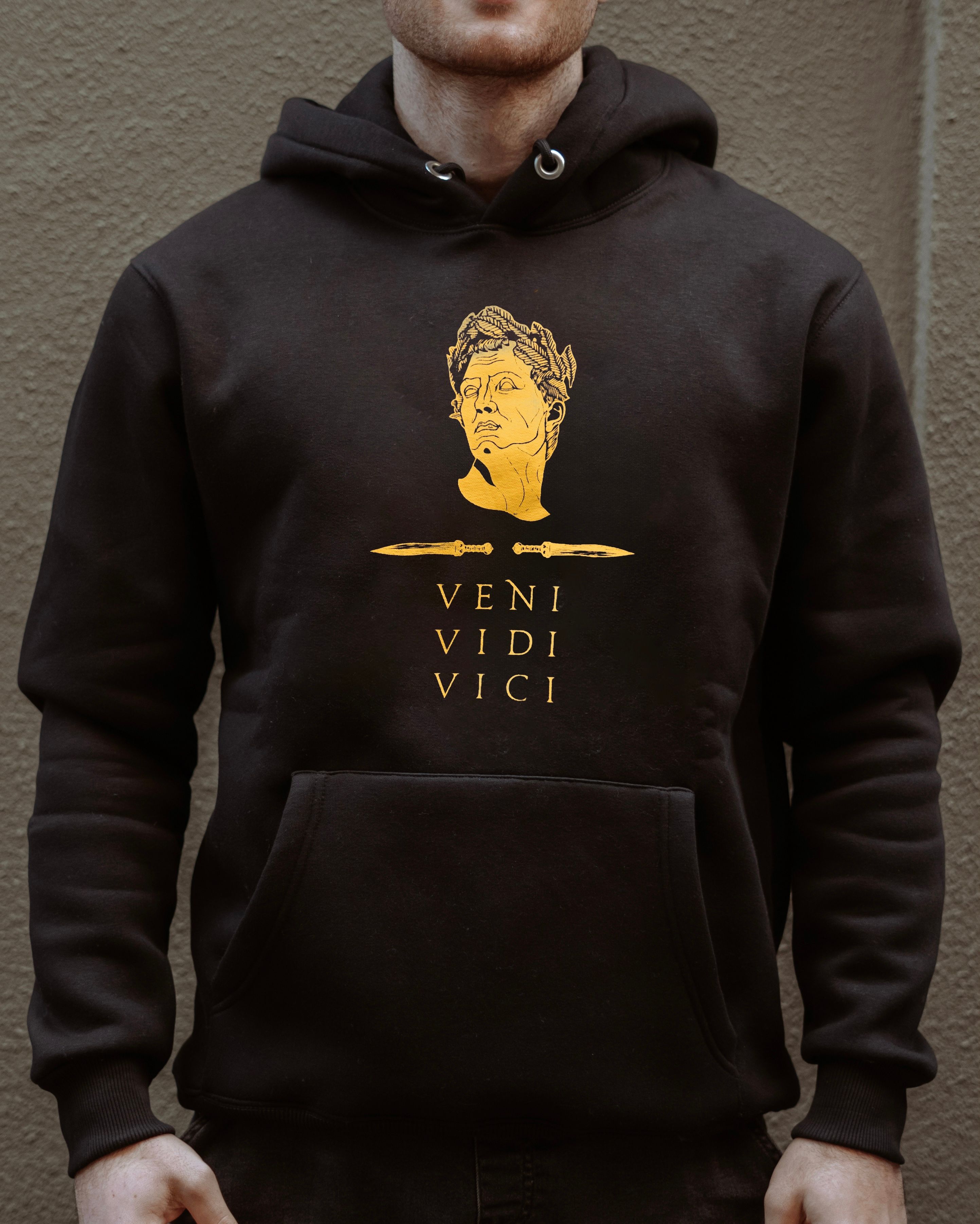 VENI VIDI VICI - Özel Tasarım Hoodie - Siyah