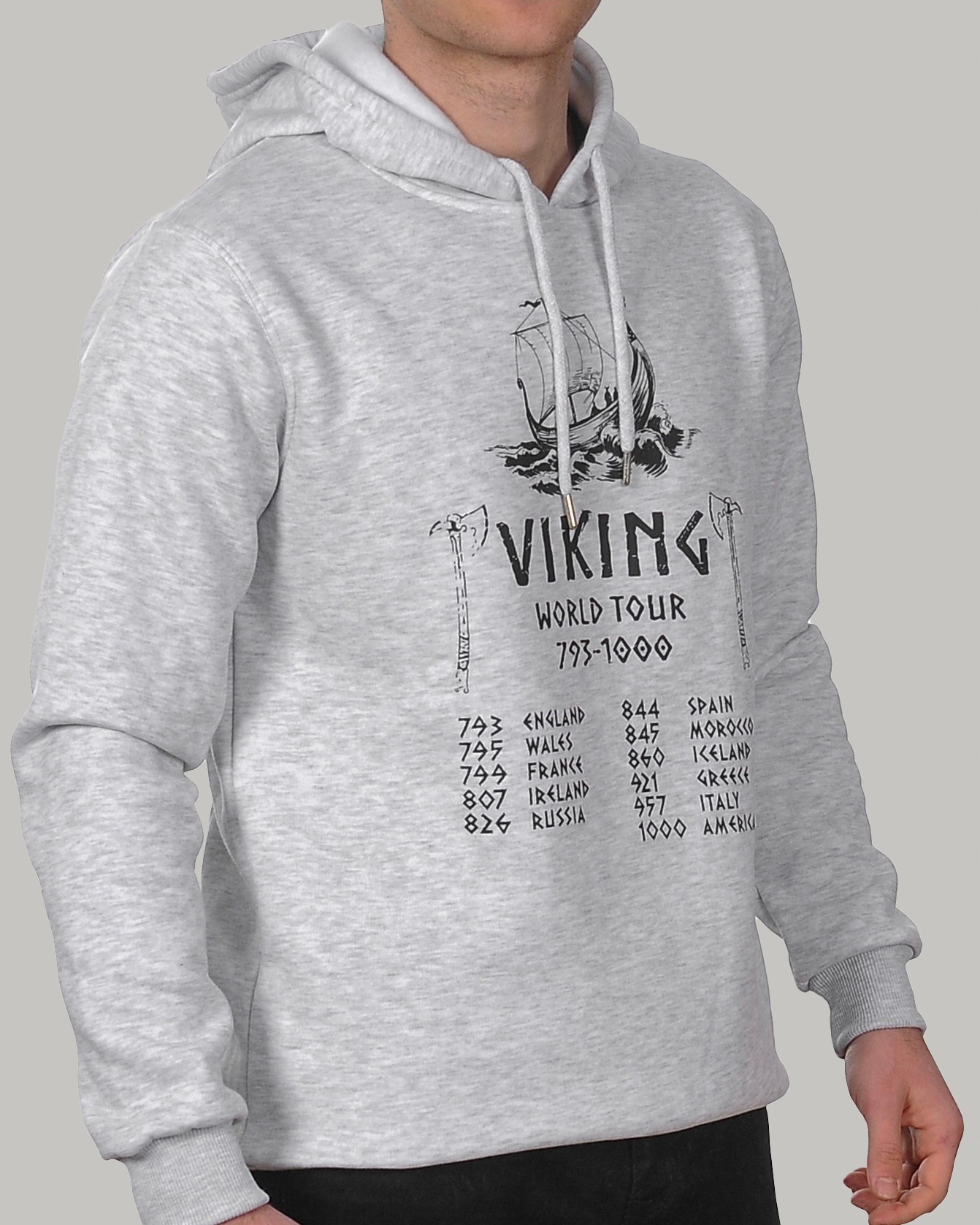 VIKINGS - WORLD TOUR - Özel Tasarım Karmelanj Hoodie