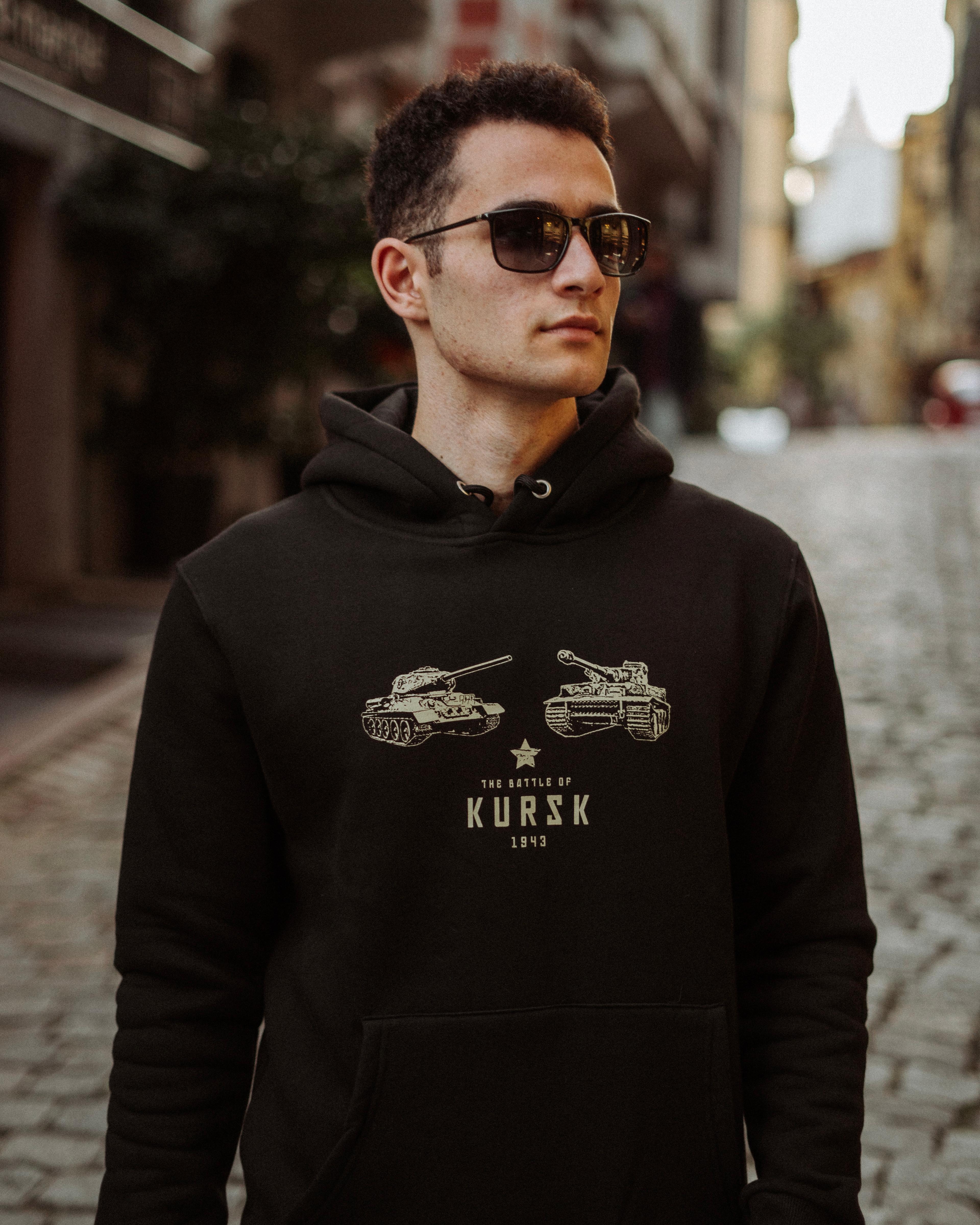 WW2 - KURSK 1943 - Özel Tasarım Siyah Hoodie