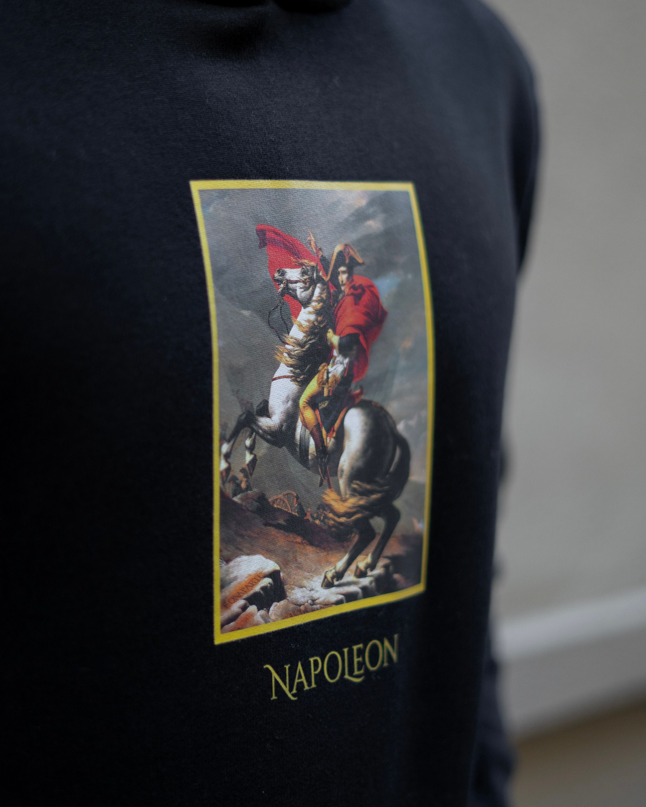 NAPOLEON BONAPARTE - Özel Tasarım Siyah Hoodie