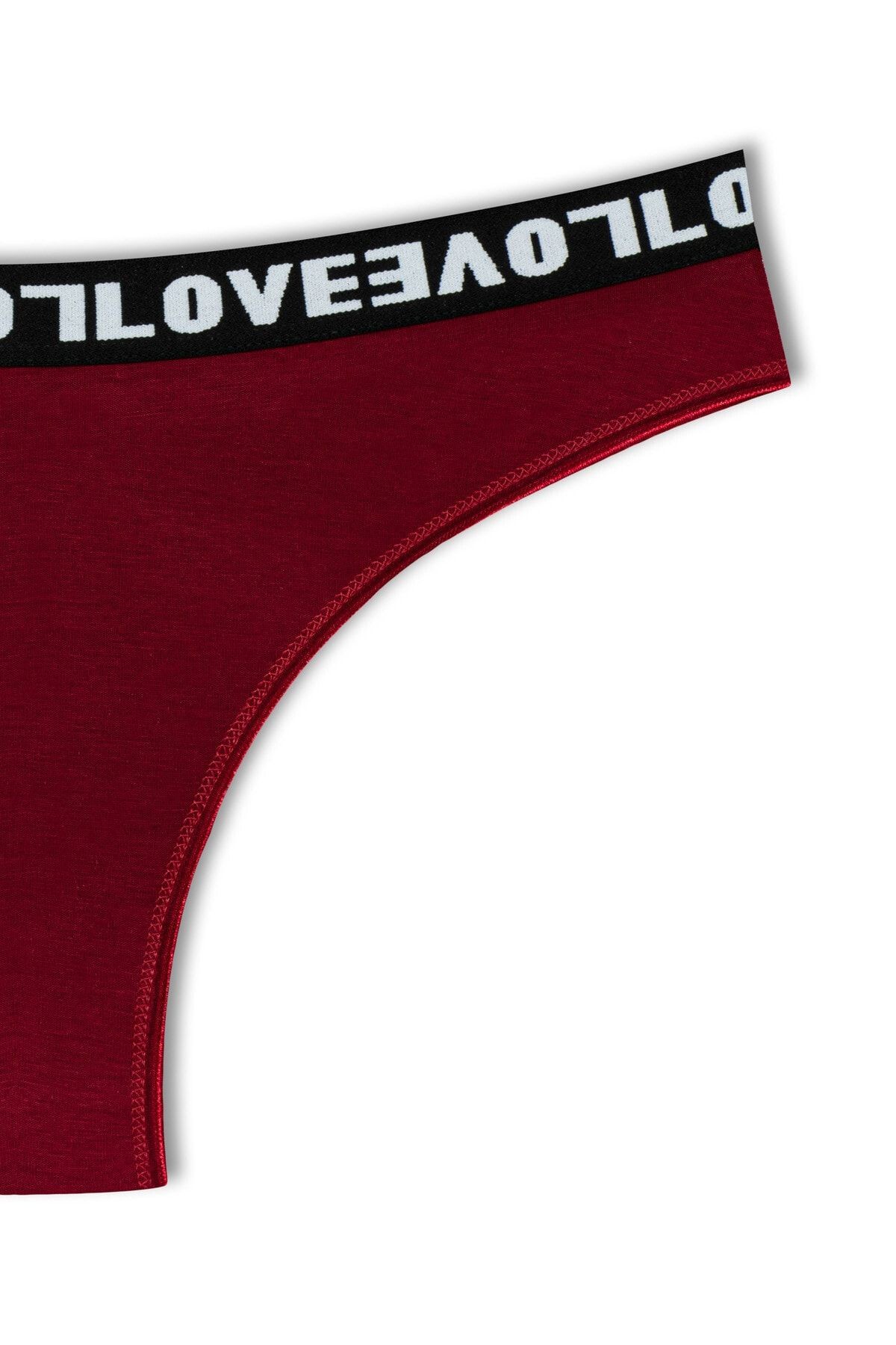 Pamuklu LOVE Lastikli Brazil Kadın Külot 7'li