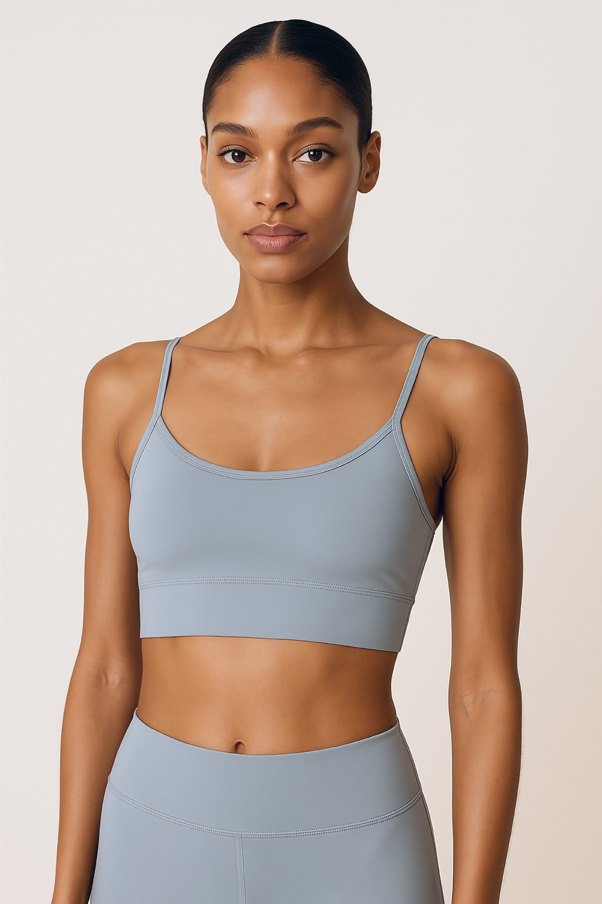 İnce Askılı Toparlayıcı Spor Büstiyer - Navy