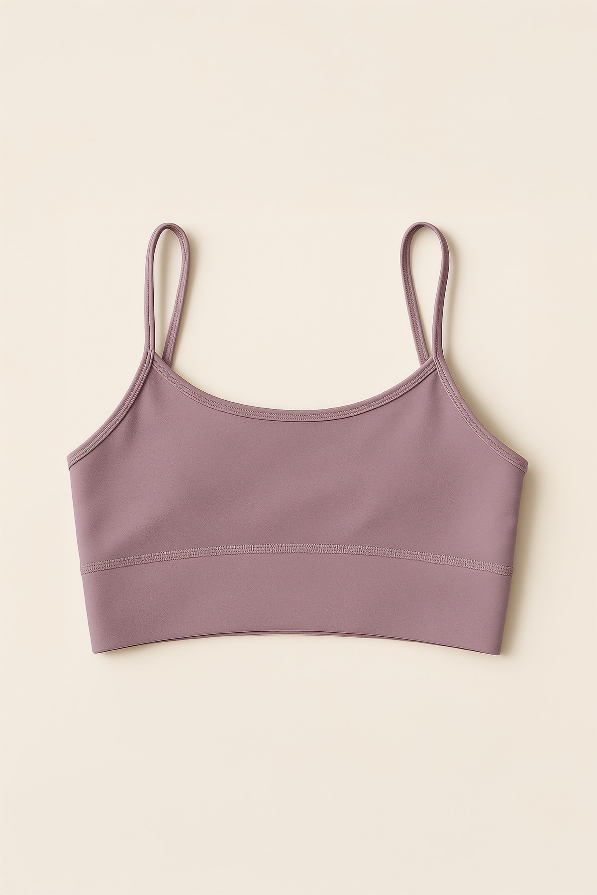 İnce Askılı Toparlayıcı Spor Büstiyer - Eflatun