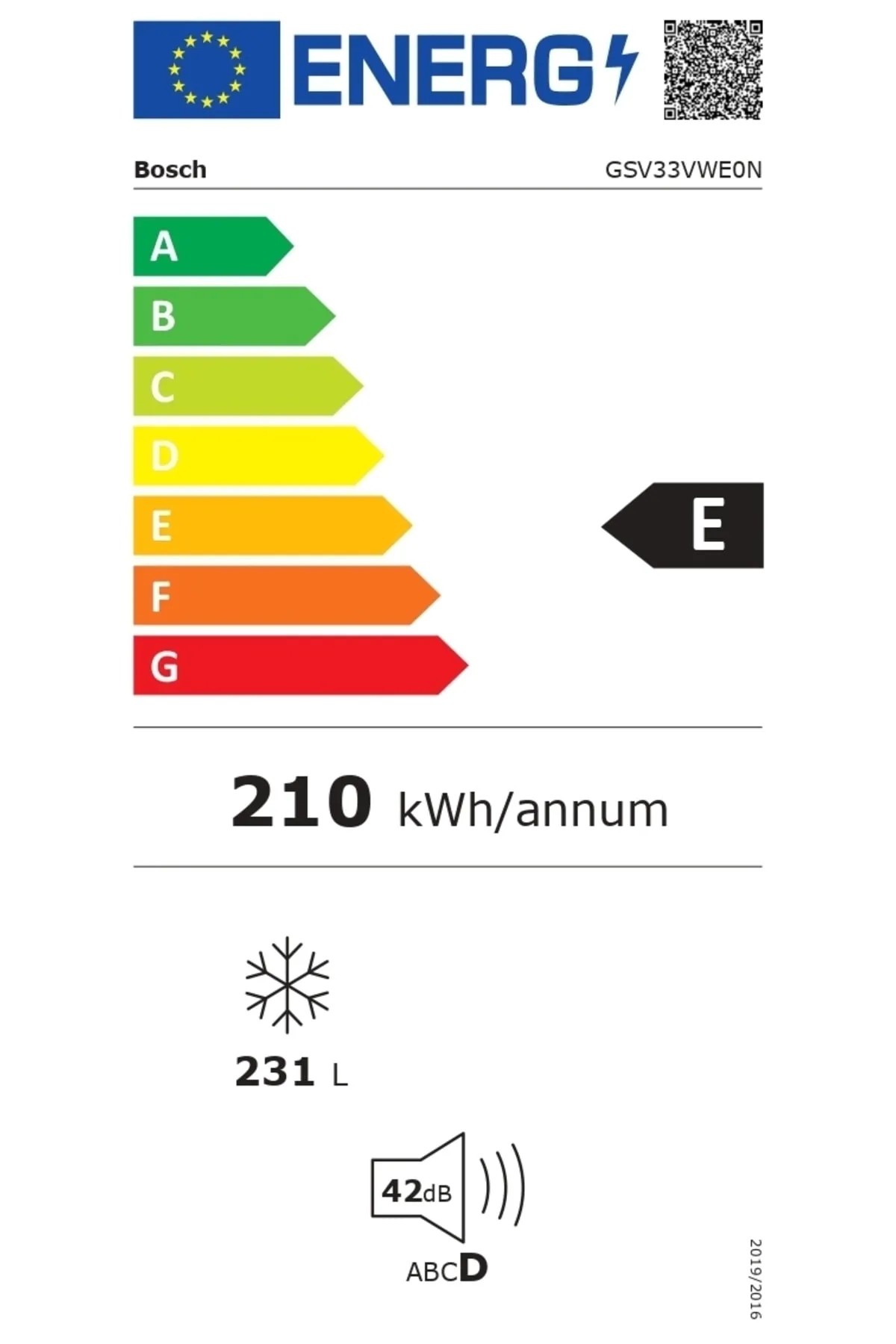 Bosch GSV33VWE0N 7 Çekmeceli Derin Dondurucu