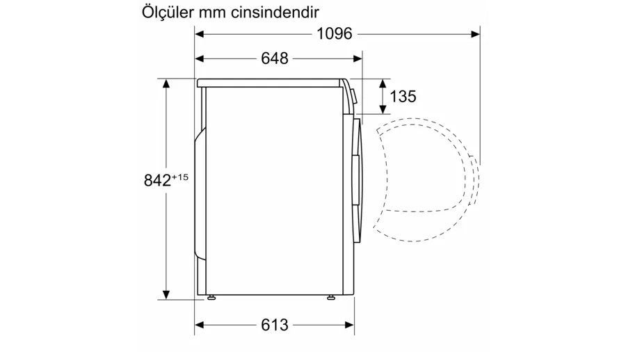 Bosch WQG241A0TR 9 kg Isı Pompalı Kurutma Makinesi