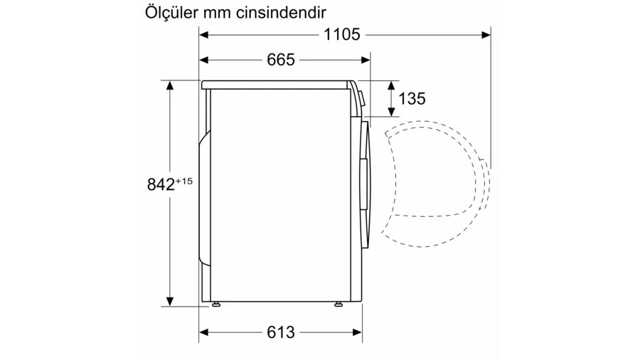 Bosch WTH22200TR Serie 4 Isı Pompalı Kurutma Makinesi 8 kg