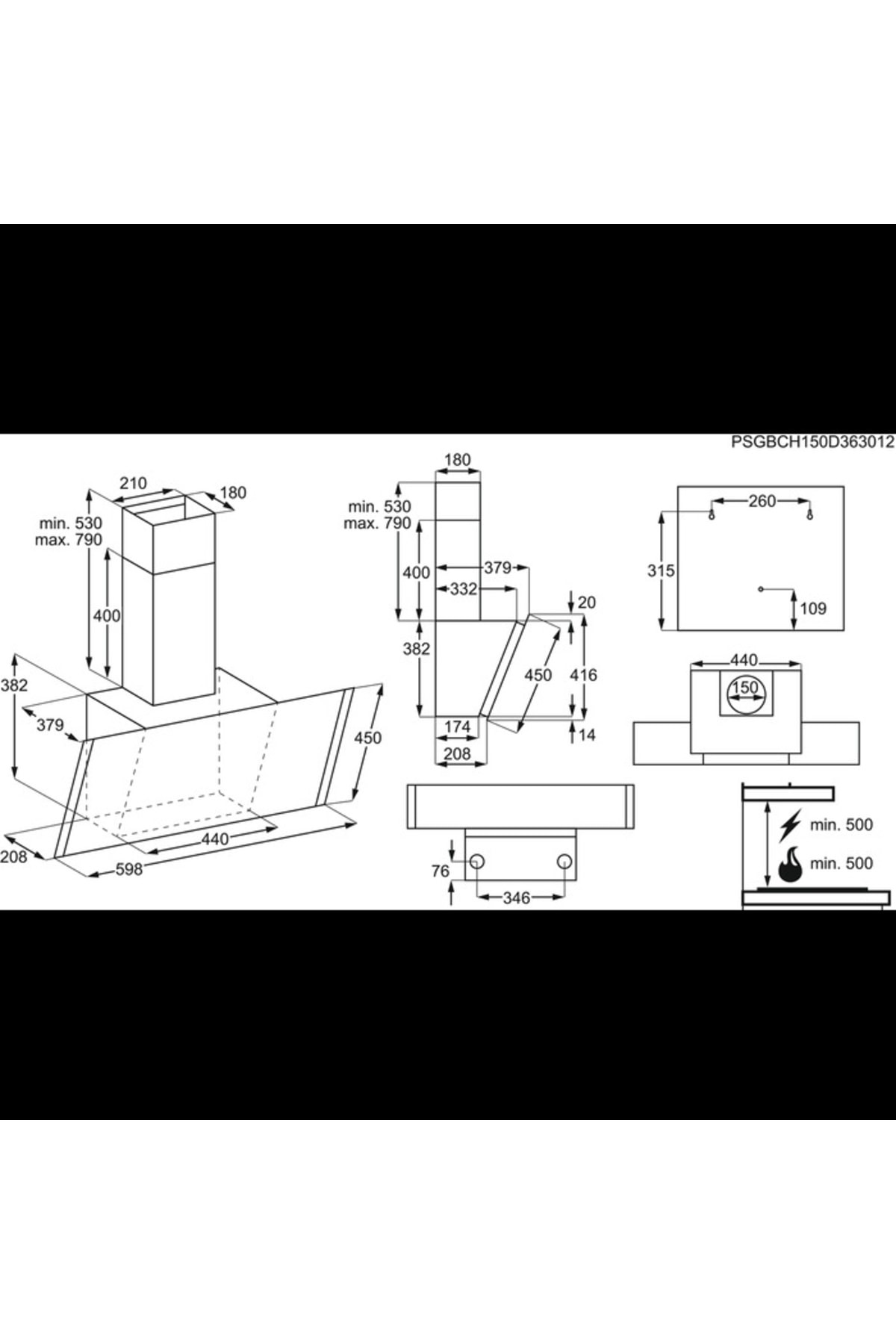 ELECTROLUX Efv60656ow 60 Cm Duvar Tipi Davlumbaz