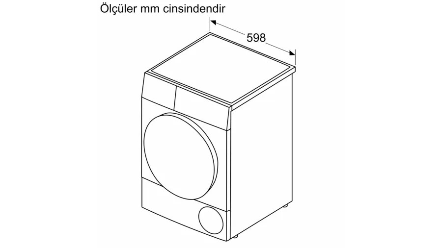 Bosch WQG24100TR 9 kg Isı Pompalı Çamaşır Kurutma Makinesi