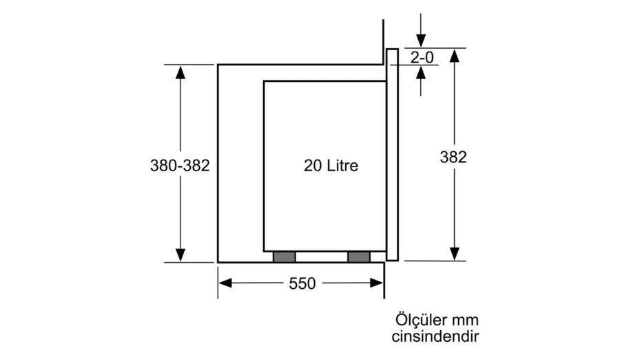 Bosch BFL524MW0 Ankastre Mikrodalga Fırın