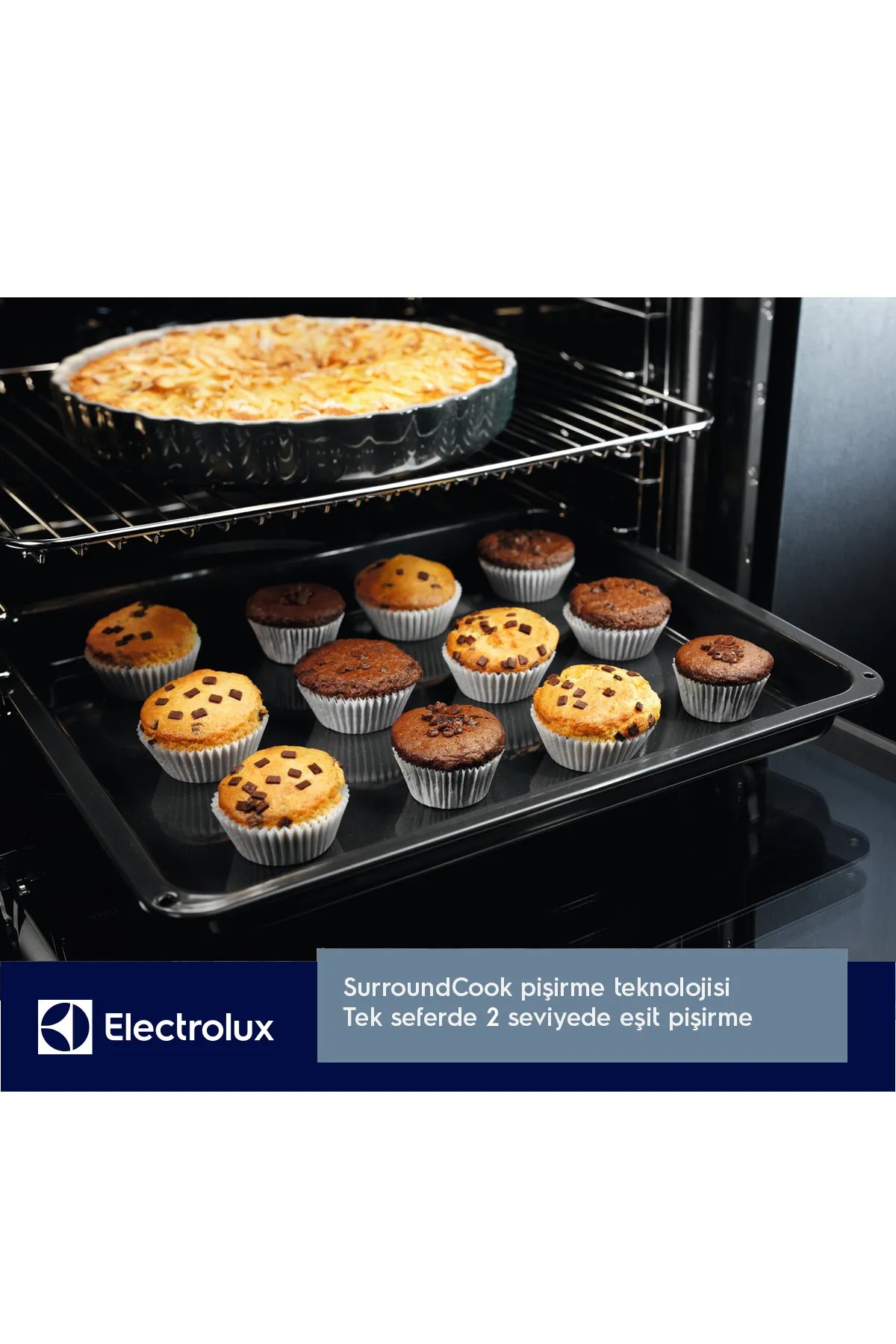 Electrolux EOF5C50BX SurroundCook Inox Ankastre Fırın