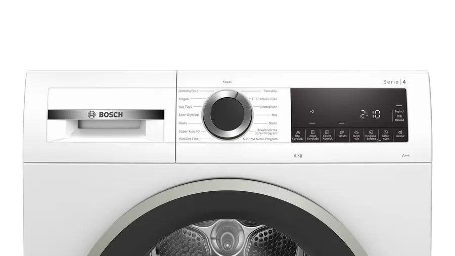 Bosch WQG24100TR 9 kg Isı Pompalı Çamaşır Kurutma Makinesi